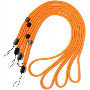 KAL-Cordon De Cou/Lani&egrave;re/Lanyard, Robuste Et R&eacute;glable, 4 Pcs. Orange Fluo - Neuf