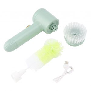 Hjlian Brosse De Nettoyage Electrique Portable, Verte, Pour Chaussures, Usb, Pour Salle De Bain, Voiture, Baignoire, 5 V - Neuf