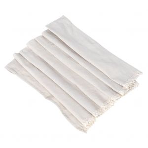 Hjlian Rideau Court En Coton Et Lin Avec Dentelle, Demi-Rideau Decoratif Pour Fenetre, Cantonniere, Cuisine, Cafe, 40 X 135 Cm, Style B - Neuf