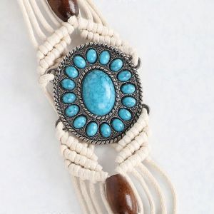 Retro Ceintures Pour Les Femmes Ceinture De Perles Ethniques Femmes Ceinture Tressée Glands Corde Mode Casual Coloré Femmes Tissé Ceinture Nouveau - Neuf