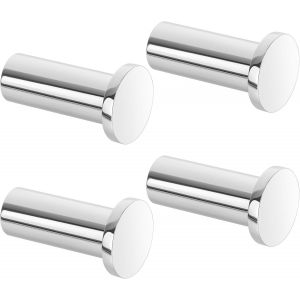 Crochets &agrave; Visser Pat&egrave;re Murale Ronde 45mm, Crochets Muraux en Acier Inoxydable, Robuste Pat&egrave;re pour Salle de Bain Chambre Cuisine Entr&eacute;e, Accroche Serviette, 2 Pcs Noir - Neuf