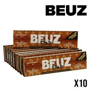 FEUILLES A ROULER BEUZ SLIM STAR + TIPS X10 - Neuf