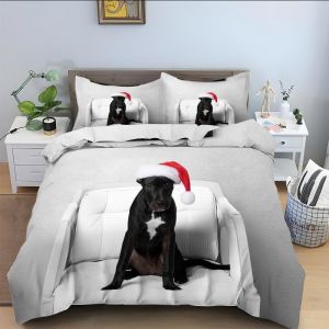 Parure De Lit X Enfant Gris, Bouledogue Housse De Couette X Microfibre Housse Couette Personne Avec Fermeture &iquest;&iquest;Clair, Ensemble De Literie Avec Taie D'oreillers X Cm - Neuf