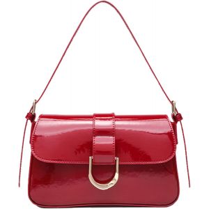 RFCBC-Petit Sac à Bandoulière pour Femme, Sac à main Rétro Y2K, Sac à Bandoulière Tendance en Cuir PU Avec Sangle Réglable - Neuf