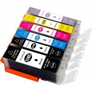 ERYI-6 Cartouches D'Encre Xxl Compatibles Pour Canon Pixma Mg6350 Mg 6350Sie Bekommen 1 X Pgi550Bk/1 X Cli551Bk/1 X Cli-551 C/1 X Cli-551 M/1 X Cli-551Y 1 X Cli-551Gy Compatible Version Xl - Neuf