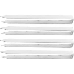 LETNERNY-4 Piquets En Forme De U Robustes En Acier Inoxydable, Piquets De Sol Pour Couverture De Plantes, Agrafes De Pay , Ancrages De Sol Pour Tubes De Maintien De Clôture, 11,82 X - Neuf