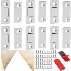 Loquet magnétique,6 aimants de porte autocollants - pour meubles,armoires,etc. - Neuf