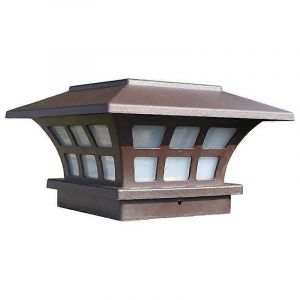 Lampe De Poteau Solaire Ext&eacute;rieur &Eacute;tanche Cl&ocirc;ture De Jardin Lampe De Paysage - Neuf