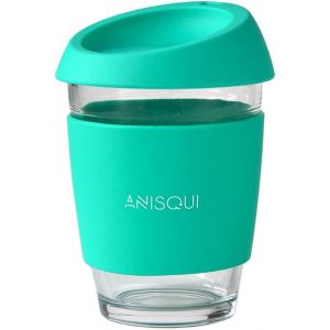 Sjzg-Tasse De Voyage En Verre, 350 Ml, Tasse &Agrave; Caf&eacute; Portable Avec Couvercle (Vert) - Neuf