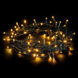 Jgd-Guirlande Lumineuse Led Type Classic Blanc Chaud, Longueur 8 M, 80 Led, 230 V Avec Prise, Avec Fonction De Minuterie, Pour Un Usage Int&eacute;rieur Et Ext&eacute;rieur, Protection Ip44, Sapin De No&euml;l - Neuf