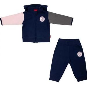12 Mois - Ensemble Jogging B&eacute;b&eacute; Fille - Paris Saint Germain - Psg - Coton - Bleu - Officiel - Neuf