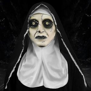 L'horreur Effrayante Religieuse Masque En Latex Avec Foulard Valak Cosplay Pour Halloween - Neuf