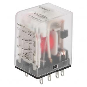 Mini Relais Intermédiaire de Puissance 11 Broches Relais Électromagnétique 5A AC220V - Neuf