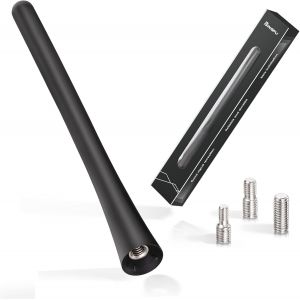 Antenne Radio Voiture Courte Universel Amplifi&eacute;e Autoradio FM AM 16 cm Toit Noyau de Cuivre &agrave; Haute Conductivit&eacute; Puissante pour Tuner St&eacute;r&eacute;o Auto Camion SUV V&eacute;hicule, Vis M4.0 M5.0 M6.0 - Neuf