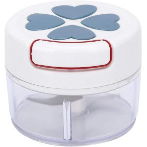 Mini Hachoir Manuel Pour Aliments M&eacute;nage Pull Food Ail Gingembre Avec Bol Transparent Vegetable Ch - Neuf