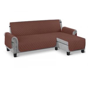 Housse De Canap&eacute; R&eacute;versible Imperm&eacute;able En Forme De L, Petite Taille, Caf&eacute; - Neuf