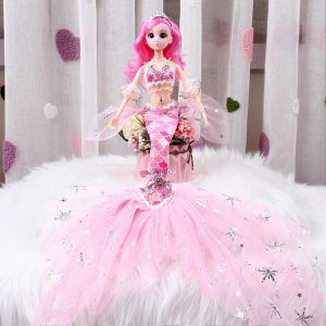 Poupee sirene Dreamtopia, vetements interchangeables, diademe colore, jouets sirene, cadeau pour fille de 7 a 14 ans - Neuf