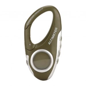 Altim&egrave;tre num&eacute;rique multifonctionnel r&eacute;tro&eacute;clairage &eacute;cran LCD barom&egrave;tre &eacute;lectronique avec horloge de pr&eacute;vision m&eacute;t&eacute;orologique pour l'ext&eacute;rieur - Neuf