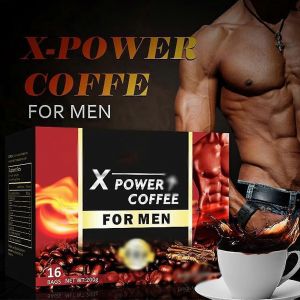 X Power Coffee, X Power Coffee For Men, Instant Power Coffee For Men, Powerful Coffee Ginseng Maca, X-power Coffee For Men-the Secret To Strong Men - Neuf