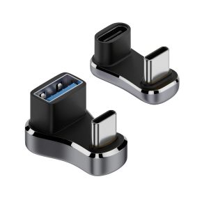 KALANKA-Adaptateur USB-C USB3.0 Type C mâle vers femelle et OTG Adaptateur de données d'alimentation en forme de U opposé à angle arrière compatible avec Deck - Neuf