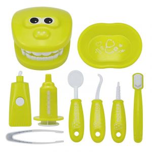 Kit de M&eacute;decin pour Enfants Jouet de Dentiste, 9 Pi&egrave;ces Outils de Dentiste Enfants Semblant Jouer Dentiste V&eacute;rifier Le Jouet de Mod&egrave;le de Dent, Jouet - Neuf