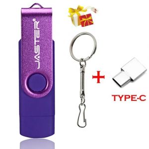 ORE-Clé USB 3 en 1 OTG Haute Vitesse Pen Drive 64GB 32GB Adaptateur TYPE-C Cadeau 16GB 8GB Clé Micro USB Rouge Stockage Externe 4 GB-Purple-8GB - Neuf