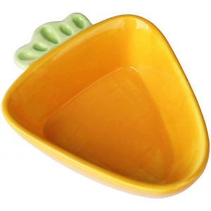 Gamelle En C&eacute;ramique Pour Animaux De Compagnie - Carotte - Gamelle En C&eacute;ramique Pour Hamster, Cochon D'inde, Rat, Lapin - Neuf