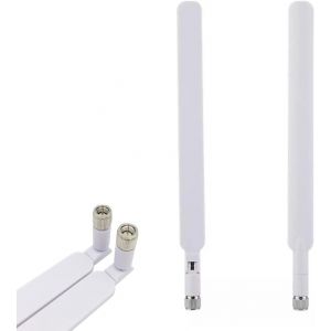 4G LTE Antenna,5dBi Omnidirectional WiFi Antenna,2 Pieces LTE Antenna SMA WiFi,LTE Antenna,Omnidirectional SMA Antenna,SMA Antenna for Wireless Router/WiFi Booster/Security Camera/Game Camera - Neuf