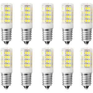 Kal-Ampoule Led E14 Hotte Aspirante, 5w Équivalent Halogène 50w, Blanc Froid 6000k 550lm, Ampoule Petite Culot À Vis Pour Hotte Et Frigo, Non Dimmable, 10 Pièces - Neuf