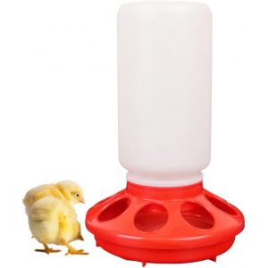 Mangeoire En Forme De Tonneau Pour Oiseaux Et Volailles ¿ Outil D'alimentation En Plastique Pour Cailles, Poussins Et Poules - Neuf