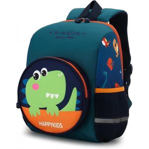 KALSC-Sac À Dos De Maternelle Pour Fille Et Garçon De 2 À 7 Ans,Sac À Dos Enfant,33 Cm,Avec Sangle De Poitrine,À Partir De 3 Ans,Pour L'École Et La Crèche,Vert Caché,Taille Unique - Neuf