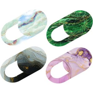 4 Pi&egrave;ces Couverture de Webcam Protection de Confidentialit&eacute; Regard avec Design &Eacute;l&eacute;gant pour Ordinateur Tablette - Neuf