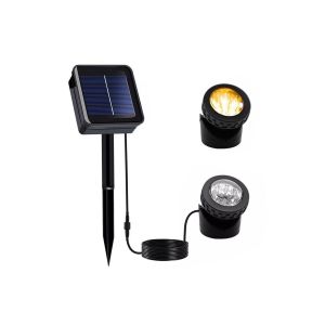 Projecteur Solaire &Agrave; 6 Led Pour Jardin, Piscine, Cour, Pelouse Et Terrasse. - Neuf