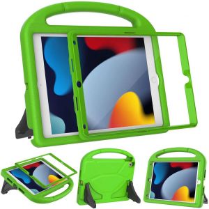 LORANKA-&Eacute;tui pour iPad 9e/8e/7e g&eacute;n&eacute;ration 10,2"" 2021/2020/2019 pour enfants, iPad Air 3e g&eacute;n&eacute;ration/Pro 10,5"" pour enfants, coque durable antichoc avec protecteur d'&eacute;cran pour iPad 10.2 et 10.5, ver - Neuf