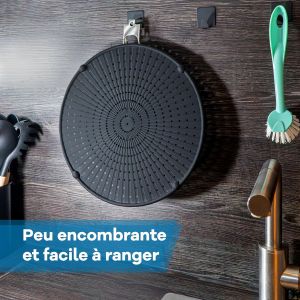 Anti eclaboussure Cuisine en Silicone-R&eacute;sistant &agrave; la Chaleur,sans BPA,Compatible Alimentaire-pour po&ecirc;les Jusqu&iquest;&agrave; 30 cm-Anti Projection,d&eacute;bordement,Protection,Splash Guard,Grille. - Neuf