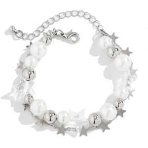 KAL-Y2K Porte-Cl&eacute;s &Eacute;toile En Acier Inoxydable Pour Sac &Agrave; Main, Sac &Agrave; Dos, Voiture, Pendentif De Sac, Cadeau Esth&eacute;tique Pour Femme Et Fille, Argent&eacute;,B - Neuf