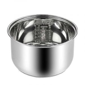 Cuiseur &Agrave; Riz De Remplacement Pot - 304 En Acier Inoxydable Pot Int&eacute;rieur, Non-B&acirc;ton De Riz Rond Marmite Pour La Cuisson &Eacute;lectrique Universelle Riz D&eacute;cideurs - Neuf