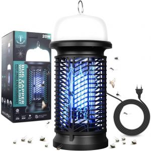 LETNERNY-LampeAntiMoustiqueUvAntiInsectes20WAvecLumireLed9WAttrapeMouche4500VMosquitoRepellentAvecCbleDe15MlectriqueAntiMoustiquePourIntrieurChambreCuisineBureau - Neuf