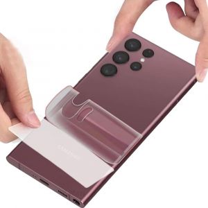 [2 Pcs] Arriere Films De Protection D'&eacute;cran En Hydrogel Pour Samsung Galaxy S22 Ultra 5g (6.8 Pouces), [Hd] Film De Protection En Transparent Tpu Souple [Pas De Verre Tremp&eacute;] - Neuf