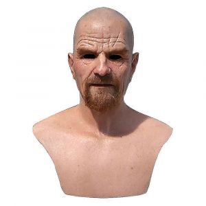 Latex Homme Visage Couverture Mâle Déguisement Cosplay Halloween Fête Prop-D - Neuf