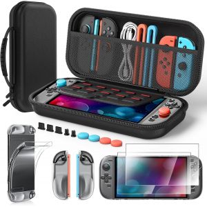 Eryi-Étui De Transport Portable Pour Nintendo Switch 2 - Avec 2 Protège-Écrans Hd [7,9 Pouces], Housse Tpu, Kit Anti-Poussière Et 4 Embouts Pour Joysticks (Lot D'accessoires) - Neuf