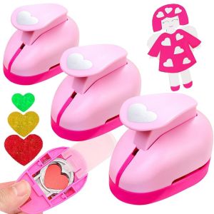 Chenquansarl-Pièces Perforatrices, Perforatrices À Motif Coeur, Perforatrices Coeur, Perforatrices En Papier 10/15/25 Mm, Perforatrices Pour Enfants, Pour Bricolage, Scrapbooking, Étiquettes Cadeaux - Neuf