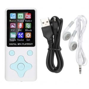 T1 Music Mp3 Lecteur Mp4 8g Bluetooth Prise En Charge 32g Carte Mémoire Losange Boutons Blanc - Neuf