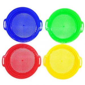 4pcs Stop Sable Tamis Sileurs Jouet Pour Plage De Sable 4 Pack Set Rouge Bleu Jaune Vert Pour Enfants Enfants T - Neuf