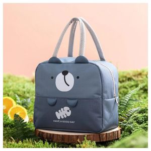 Mignon dessin anim&eacute; portable sac &agrave; lunch en feuille d'aluminium &eacute;paissi pour hommes femmes enfants bleu - Neuf