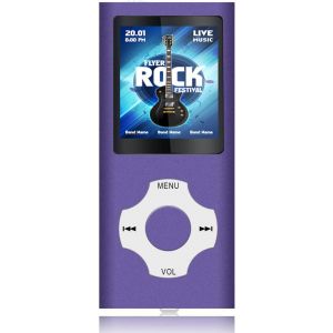 Lecteur Mp3 16G Lecteur Mp3 Lecteur Mp4 10 Heures De Lecture De Musique Lecteur Vidéo Media Player Avec Photo Viewer E-Book Reader Enregistreur Vocal Argent - Neuf