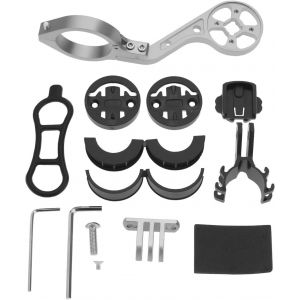 Letnerny-1 Support De Montage Avant Pour Ordinateur De Vélo En Alliage D'aluminium Compatible Avec Garmin Compatible Avec Bryton Compatible Avec Cateye Pour Guidon 18 Mm-31,8 Mm Argent - Neuf