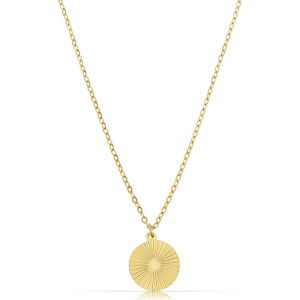 Kal-Collier En Acier Inoxydable Pour Femme Avec Pendentif Soleil - 40 + 5 Cadeaux Pour Femme - Bijou Étanche, 45 Cm, Acier Inoxydable, Pas De Gemme - Neuf
