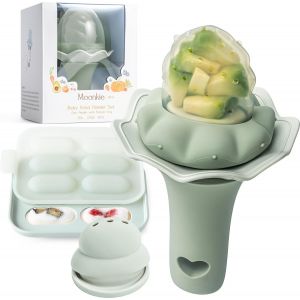 Lot De 1 Sucettes &Agrave; Fruits En Silicone Pour B&eacute;b&eacute; Avec Plateau De Cong&eacute;lation,Adapt&eacute;es Aux B&eacute;b&eacute;s De 4 Mois Et Plus,Deux Tailles De Sachets,Poign&eacute;e Hochet Amusante,Sans Bpa.[H62] - Neuf