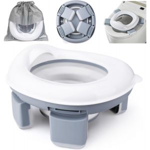 Chenquansarl-Pot Bebe Toilette Portable,Si&egrave;ge De Toilette Pour Enfants,Pliante Toilettes Pour Enfants,Pot Pliable Enfant Voyage,Pour Les D&eacute;placements - Pot D'entra&icirc;nement Pour Gar&ccedil;ons Et Filles - Neuf